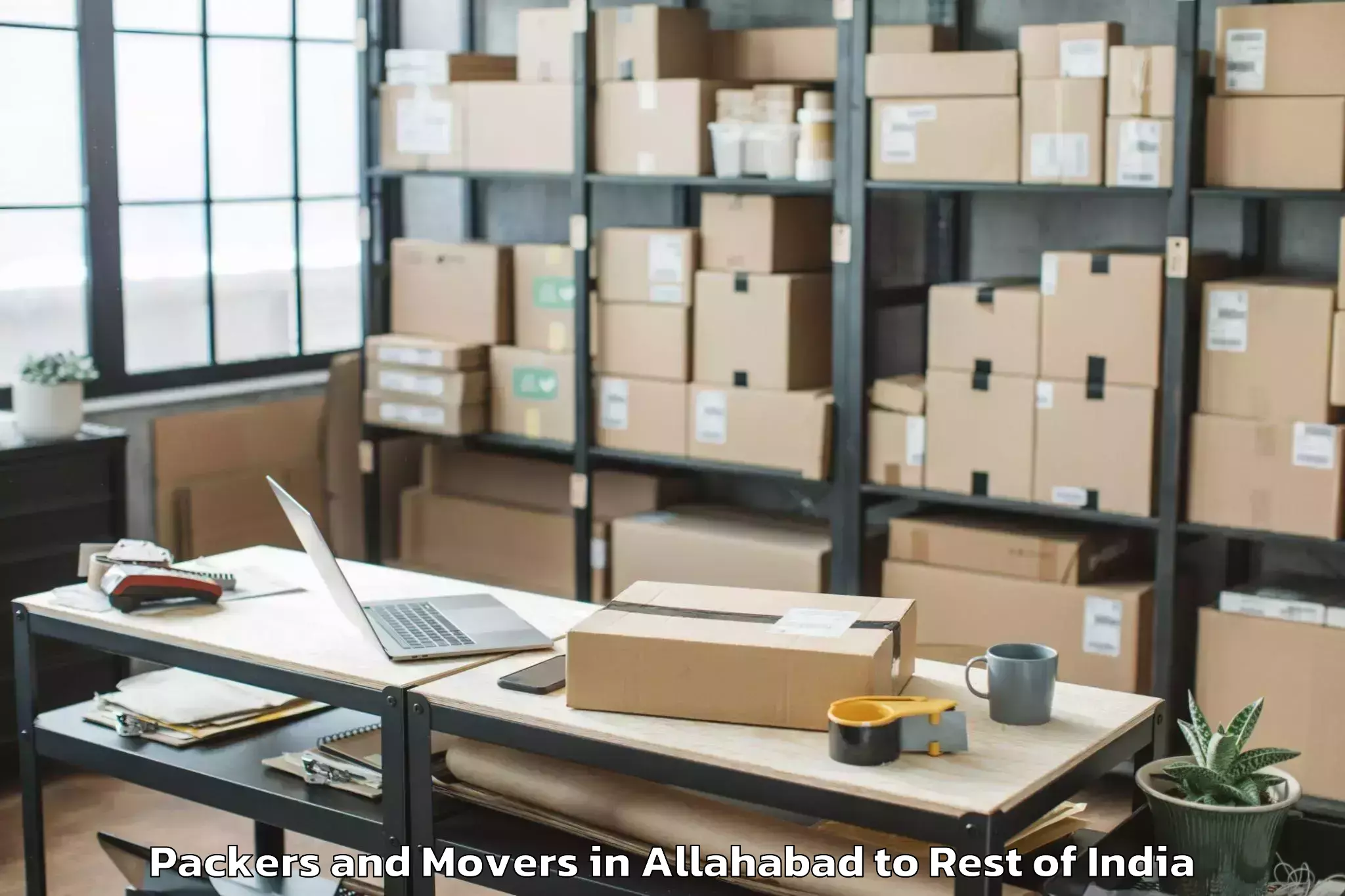 Reliable Allahabad to Nyapin Packers And Movers